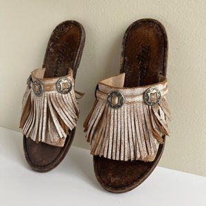 Fringe 'Dorado' Slide Sandal